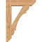 Ekena Millwork Olympic Slat Smooth Bracket w/ Offset Brace, Western Red Cedar, 7 1/2"W x 30"D x 42"H BKT0806X30X42OLY06SWR - alternate 2